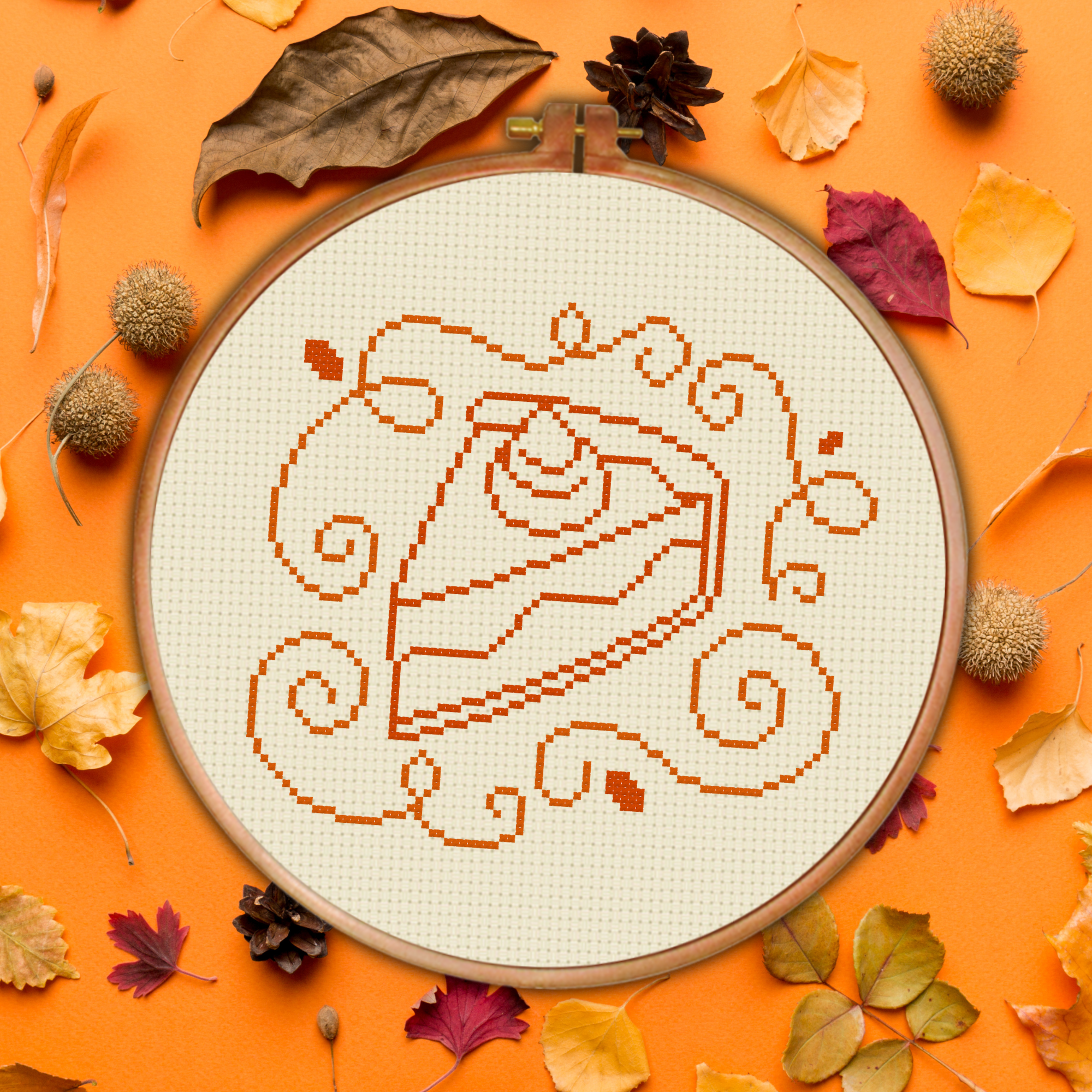 Swirly Pie Cross Stitch Pattern