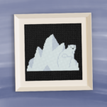 Polar Bear Iceberg Cross Stitch Pattern
