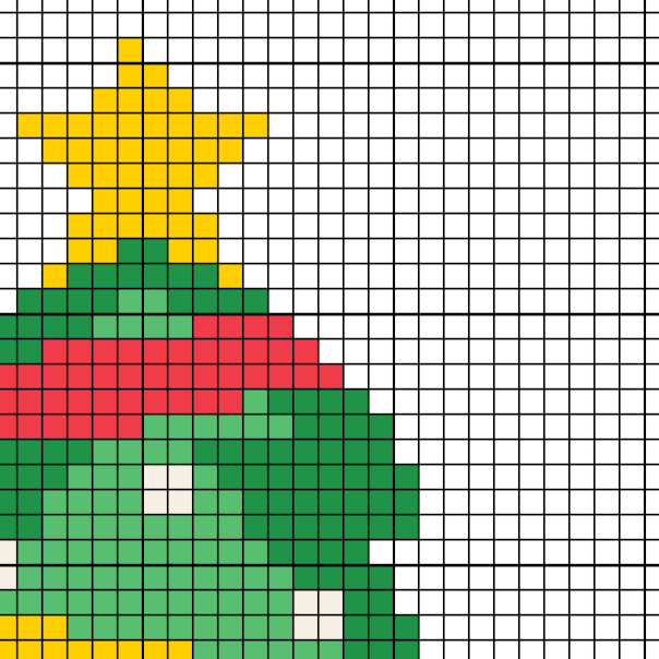 Christmas Tree With Gifts Cross Stitch Pattern - Image 4