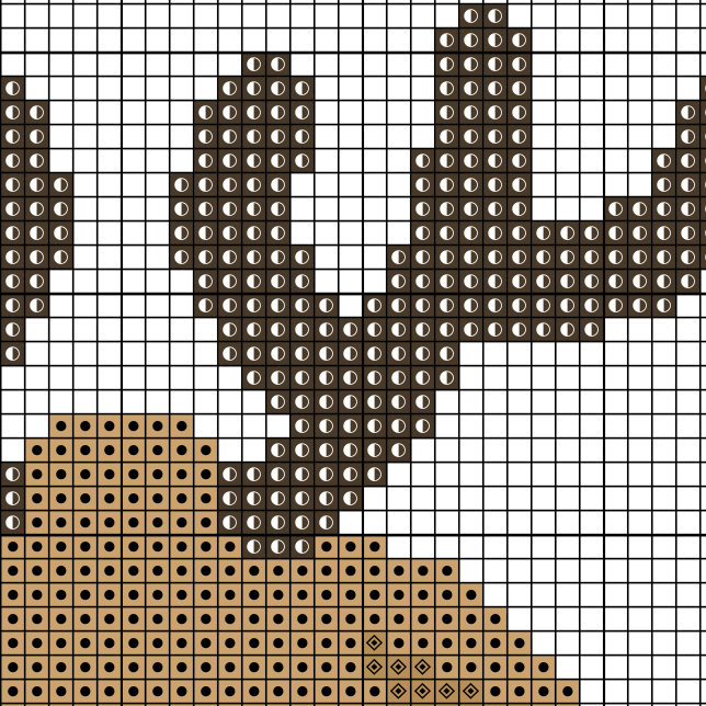 Cute Red Nose Reindeer Cross Stitch Pattern - Image 3