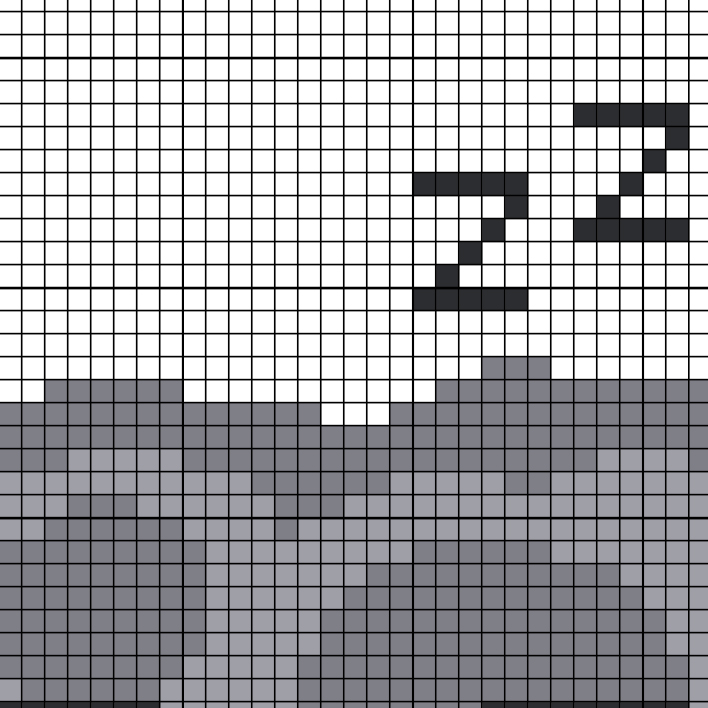 Sleeping Asteroid Cross Stitch Pattern - Image 4