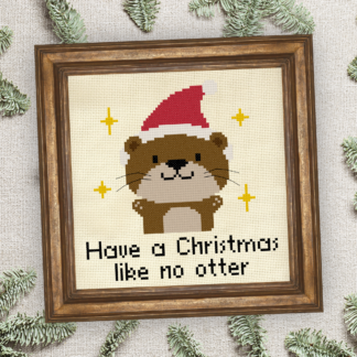 Have A Christmas Like No Otter Cross Stitch Pattern