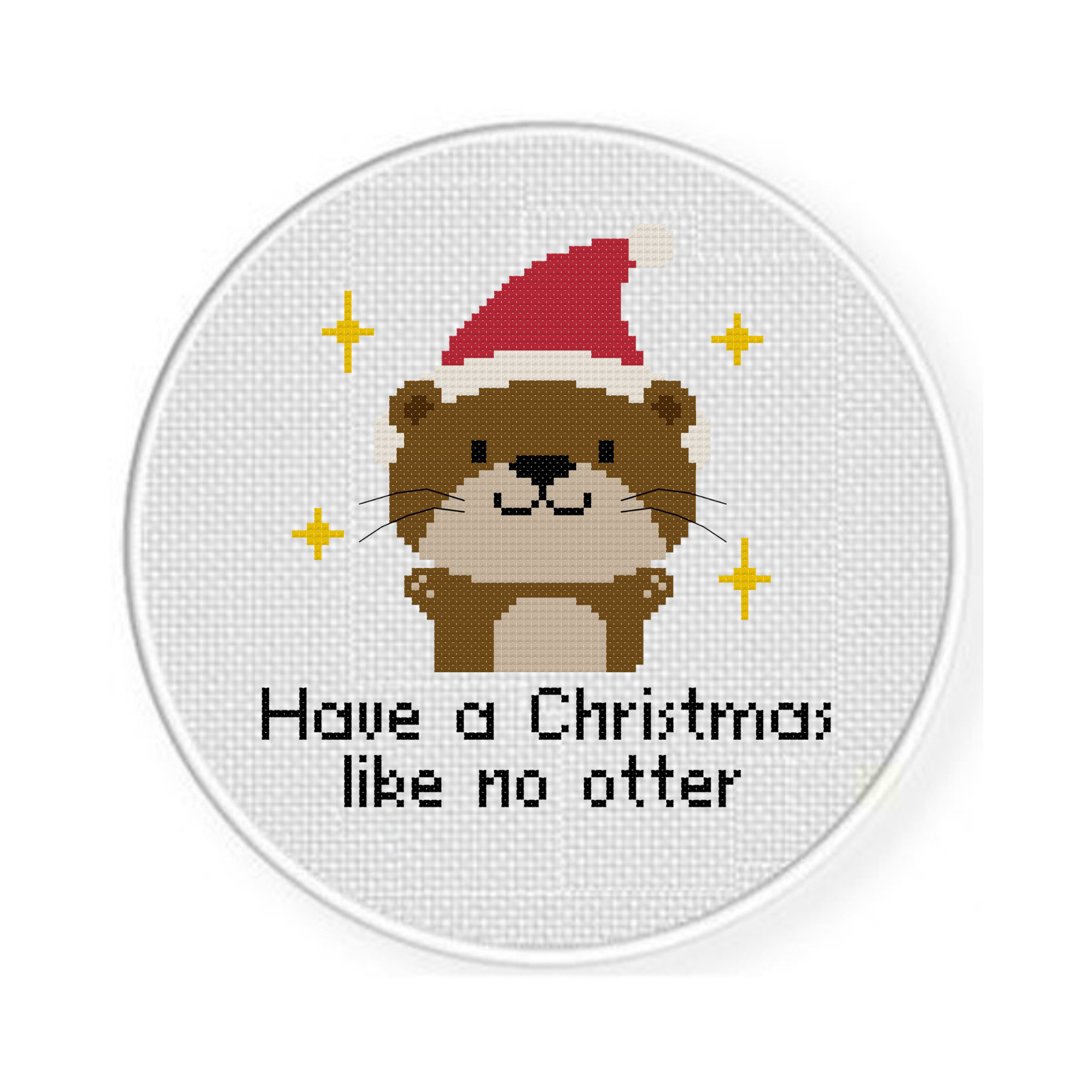 Have A Christmas Like No Otter Cross Stitch Pattern - Image 2