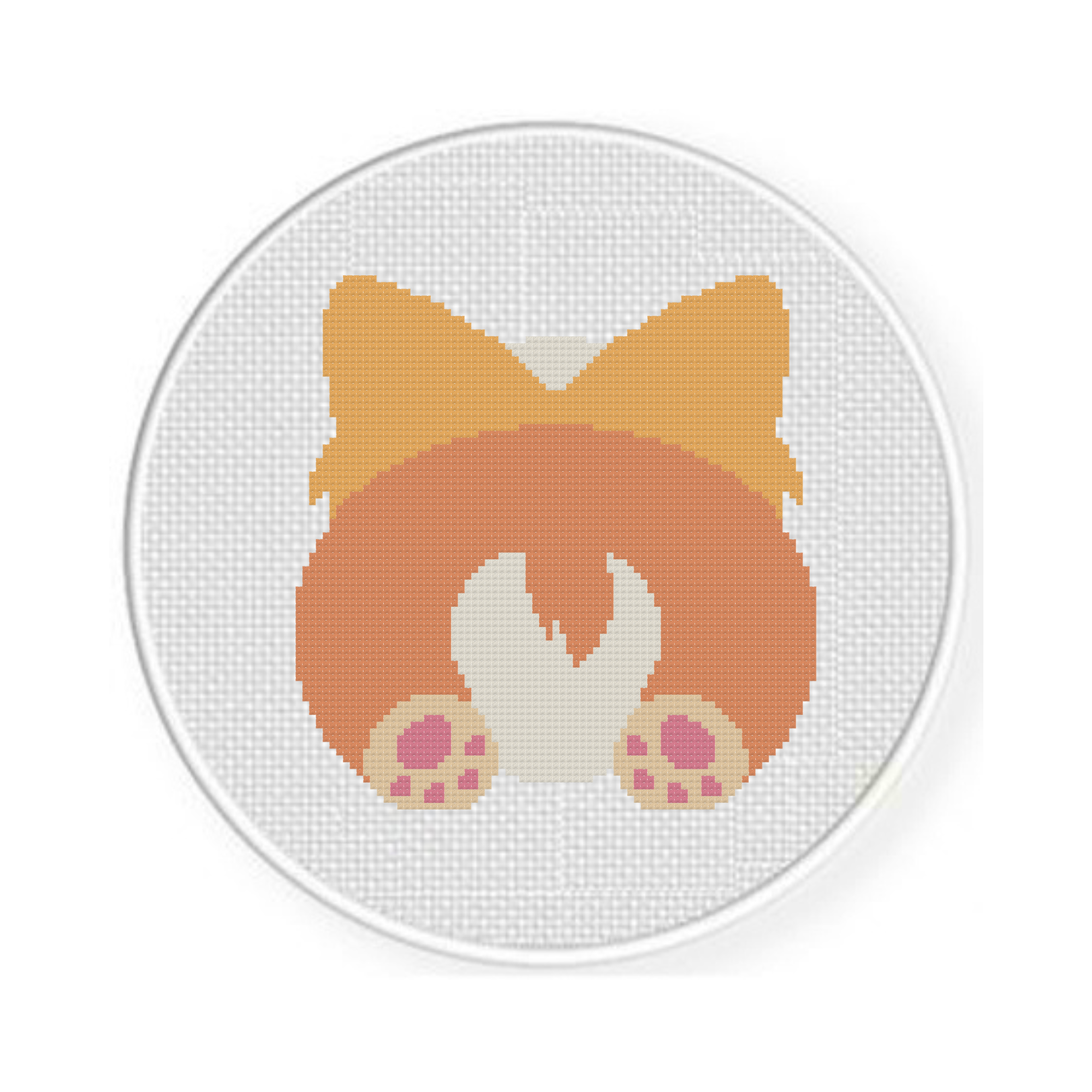 Corgi Back Cross Stitch Pattern - Image 2
