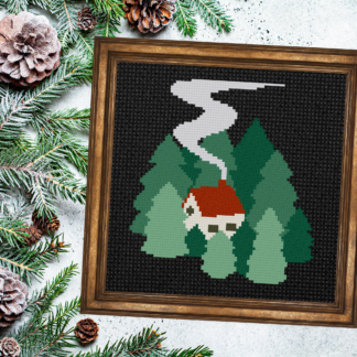 Forest Home Cross Stitch Pattern