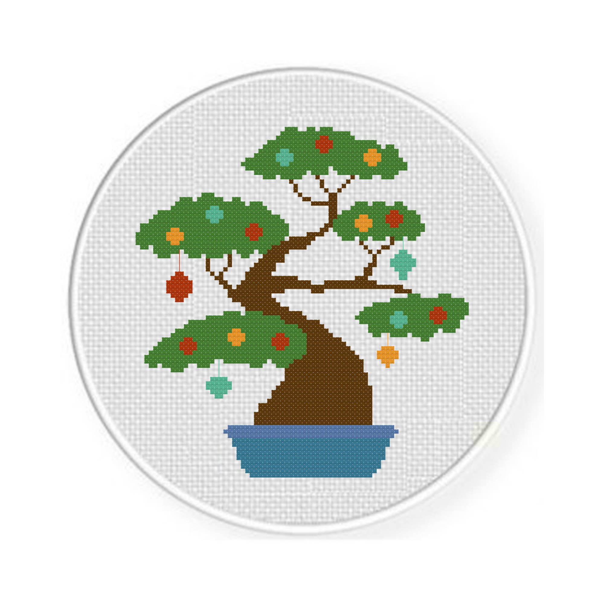Christmas Bonsai Cross Stitch Pattern - Image 2