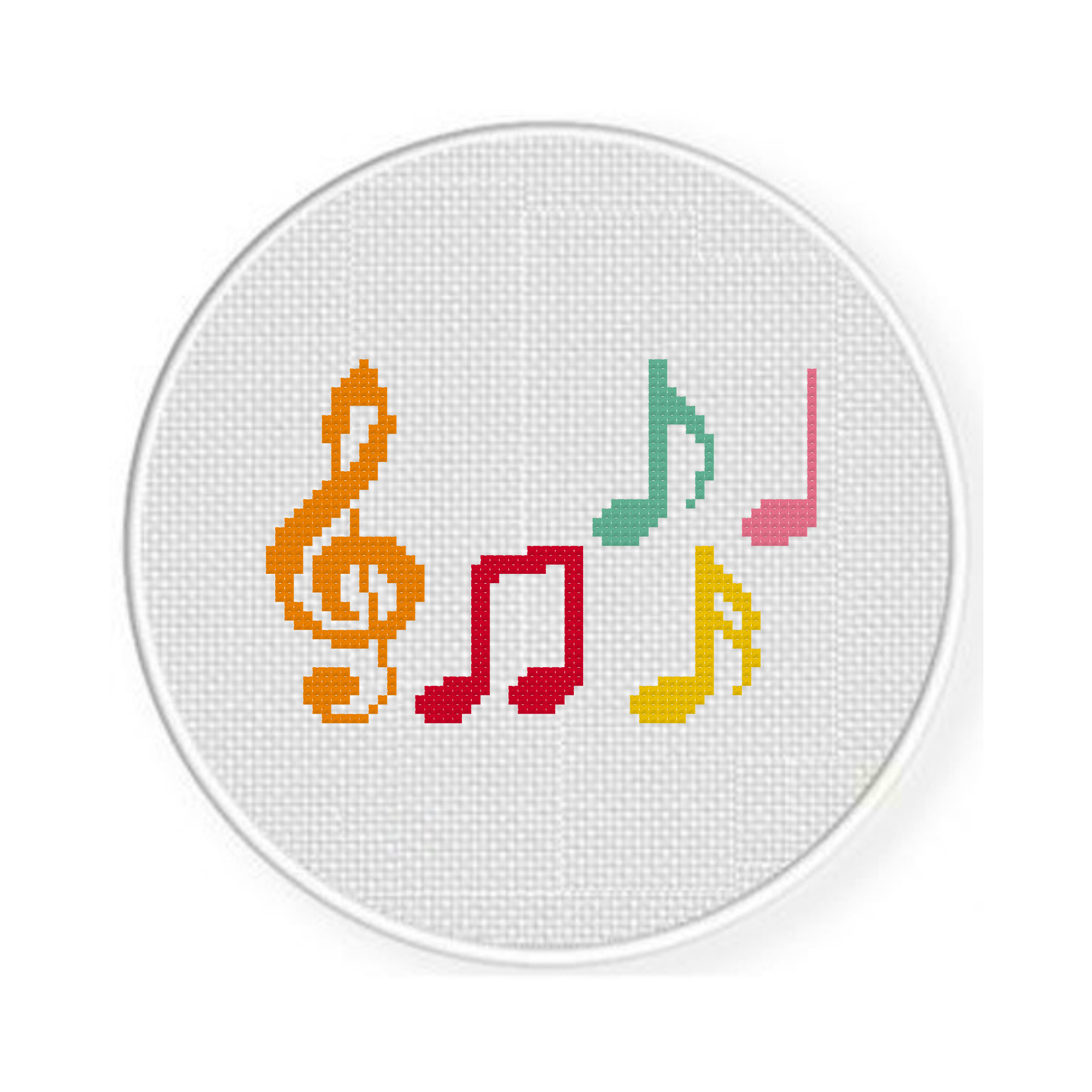 Music Notes Cross Stitch Pattern - Image 2