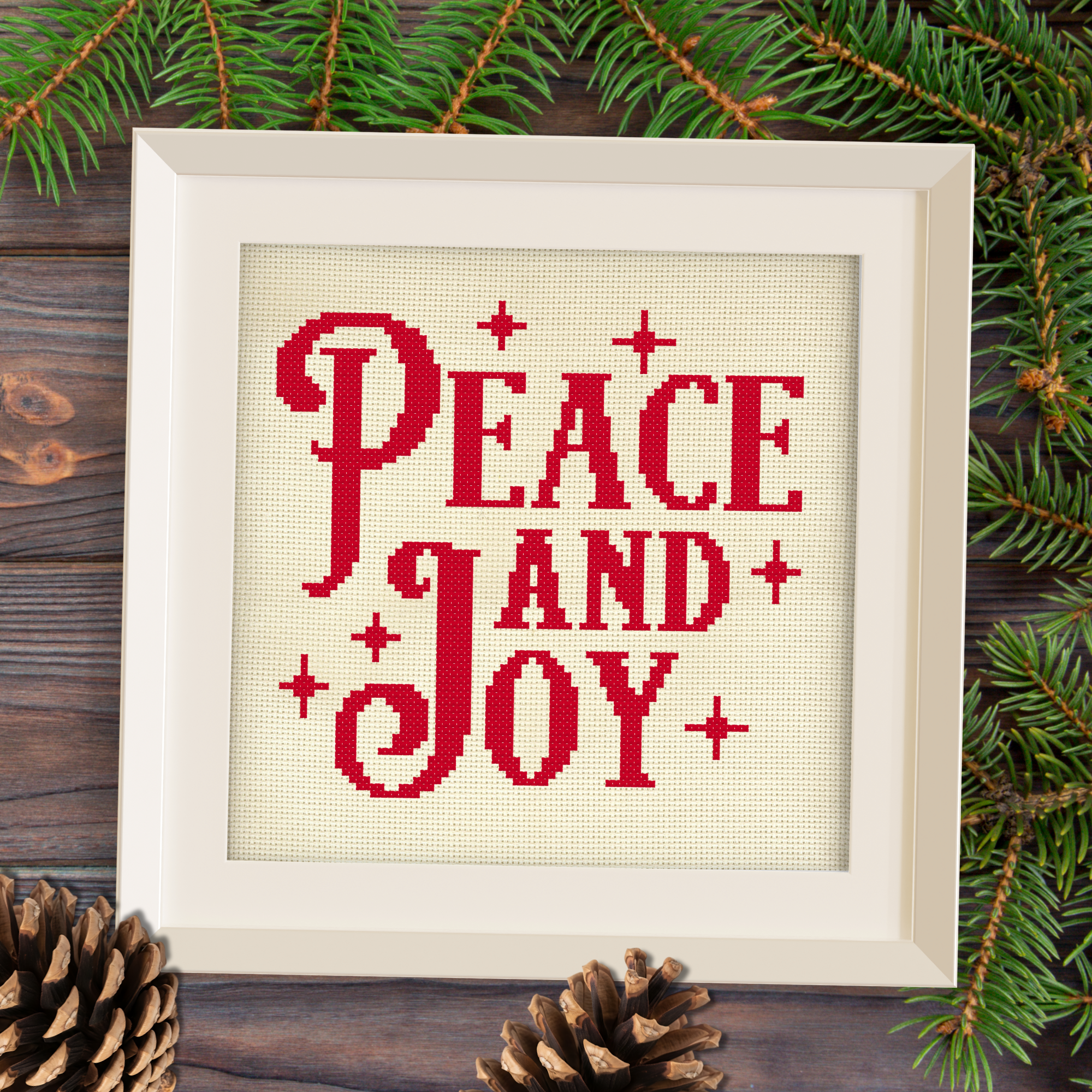 Peace And Joy Cross Stitch Pattern