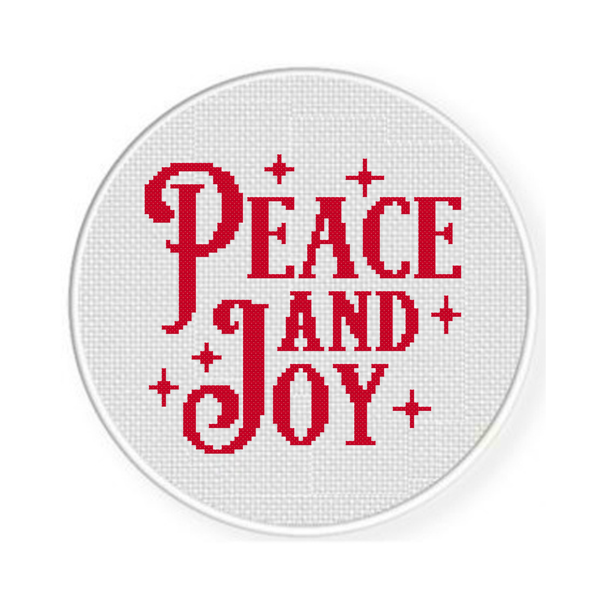 Peace And Joy Cross Stitch Pattern - Image 2