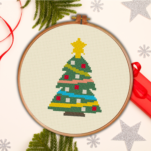 Decorated Xmas Tree Cross Stitch Pattern