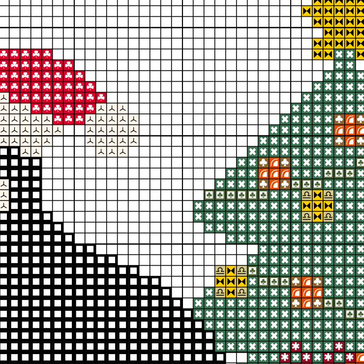 Black Cat Christmas Cross Stitch Pattern - Image 4