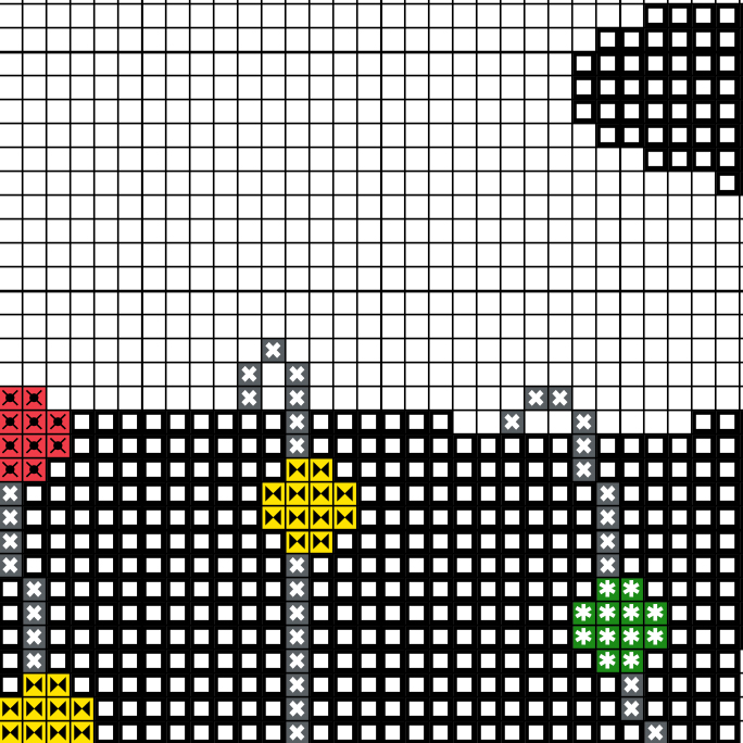 Black Cat Lights Cross Stitch Pattern - Image 3