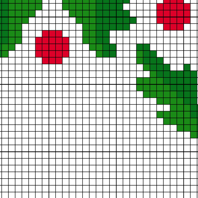 Christmas Wreath Bow Cross Stitch Pattern - Image 4