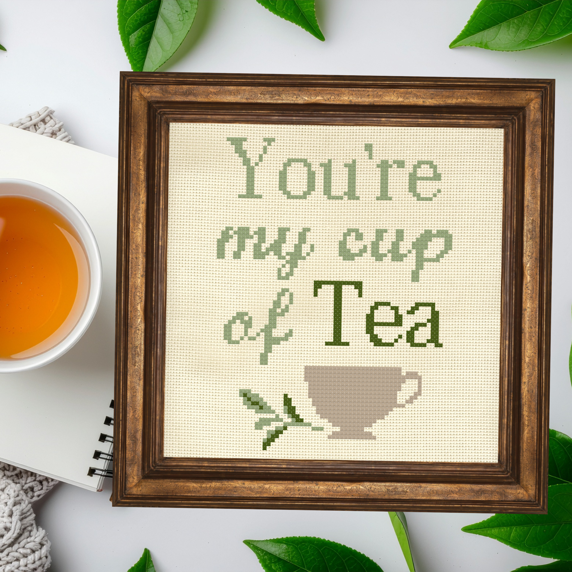 You're My Cup Of Tea Cross Stitch Pattern