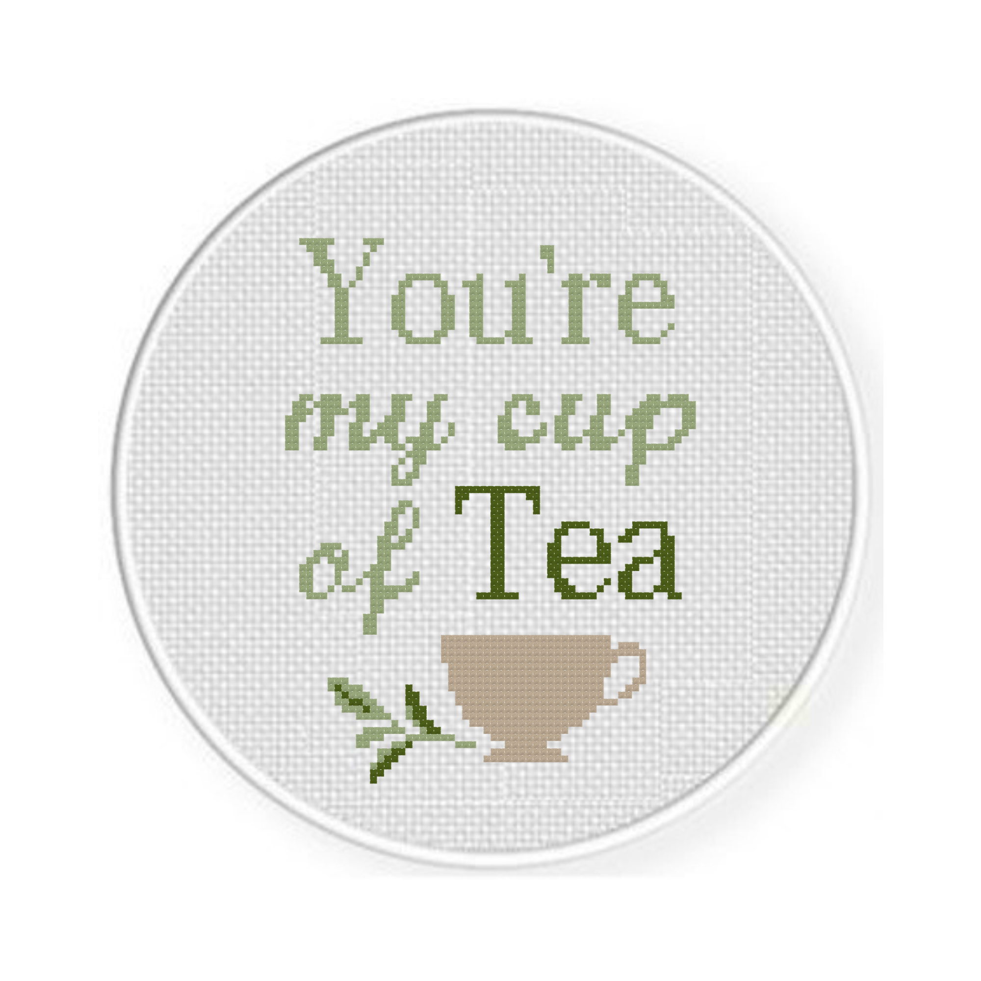 You're My Cup Of Tea Cross Stitch Pattern - Image 2