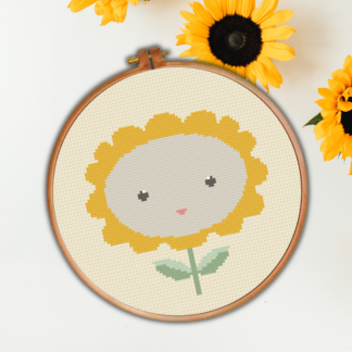 Sun Flower Cross Stitch Pattern