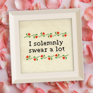 I Solemnly Swear A Lot Cross Stitch Pattern