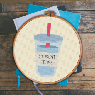 Student Tears Cross Stitch Pattern