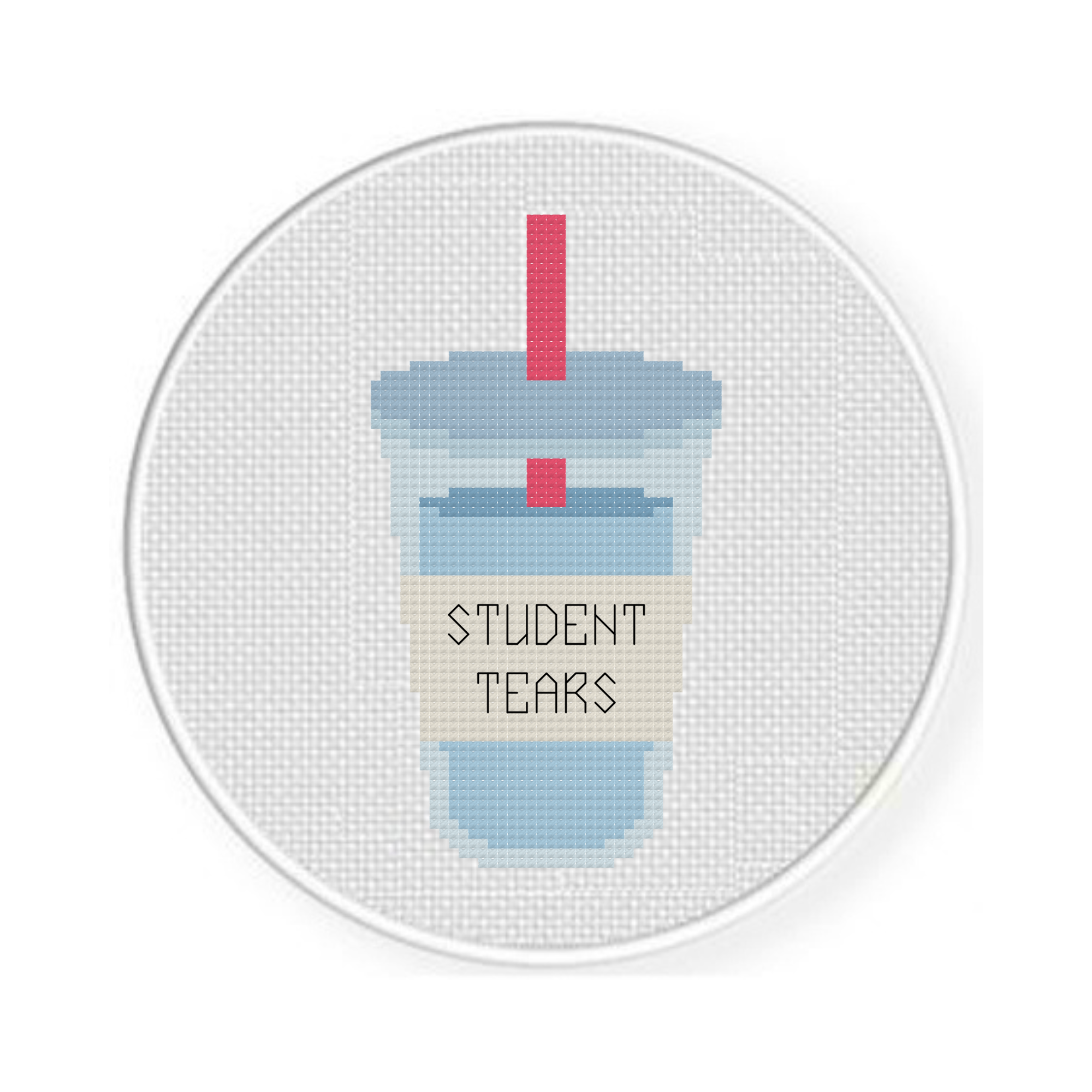 Student Tears Cross Stitch Pattern - Image 2
