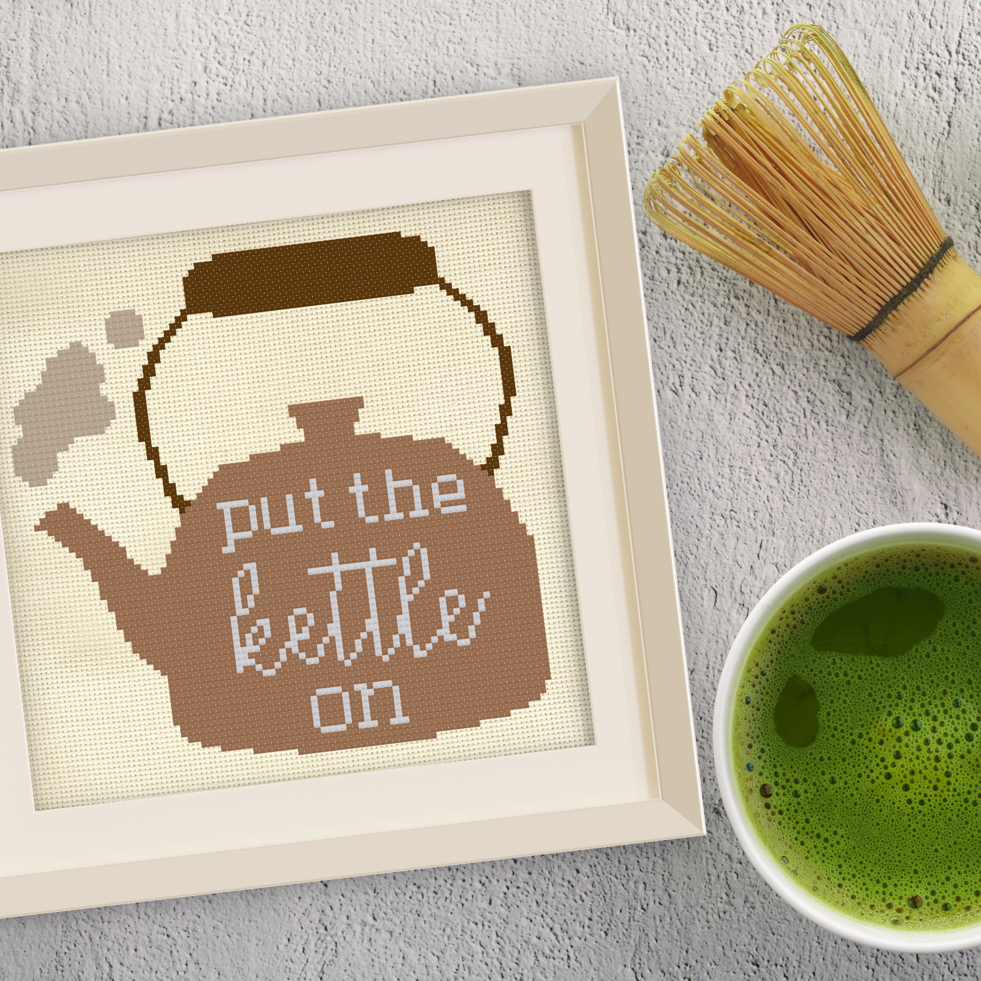 Put The Kettle On Cross Stitch Pattern
