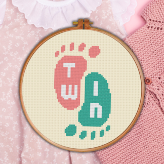 It's a Twin Cross Stitch Pattern