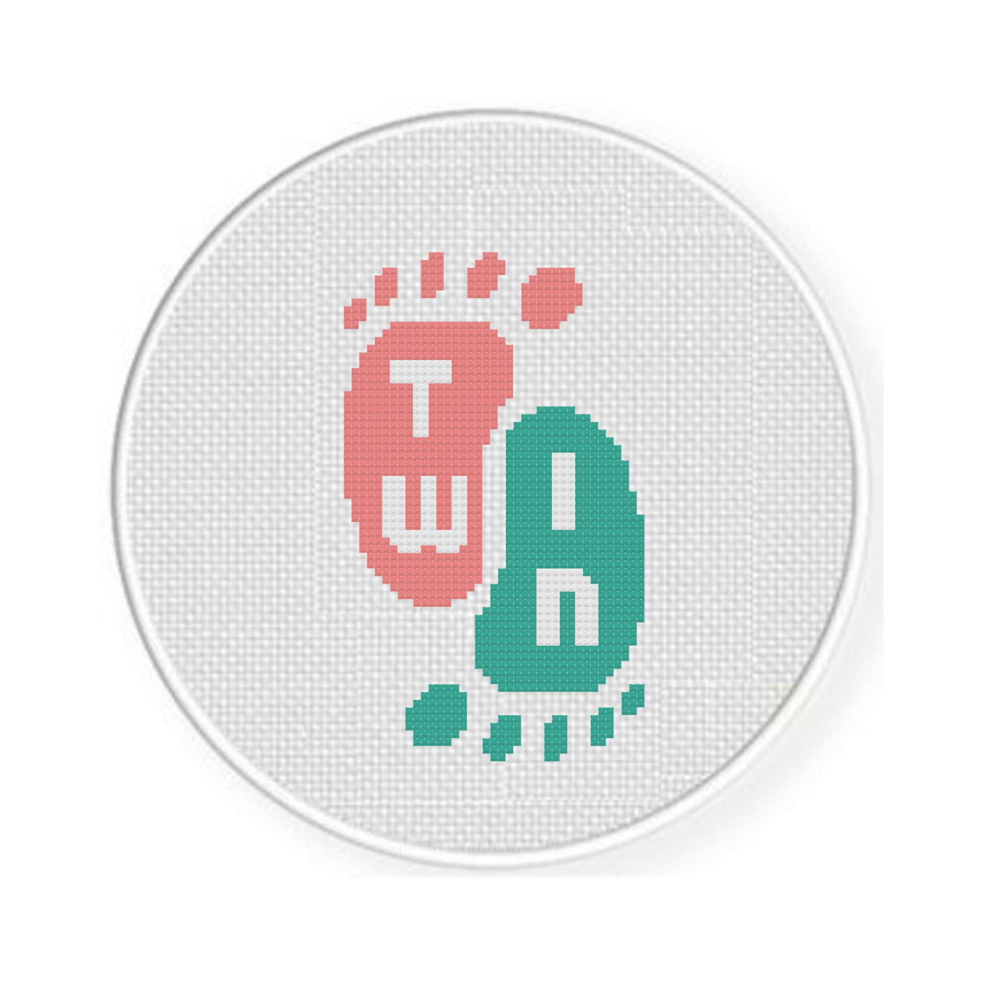 It's a Twin Cross Stitch Pattern - Image 2
