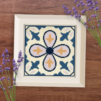 Fleur Tile Cross Stitch Pattern
