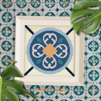 Seaheart Tile Cross Stitch Pattern