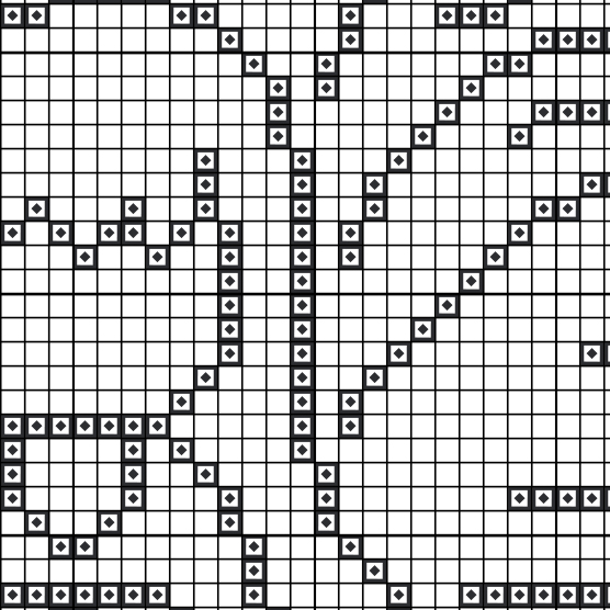 Angel Pray Swirl Cross Stitch Pattern - Image 3