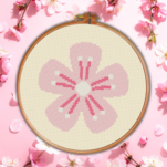 Cherry Blossom Cross Stitch Pattern