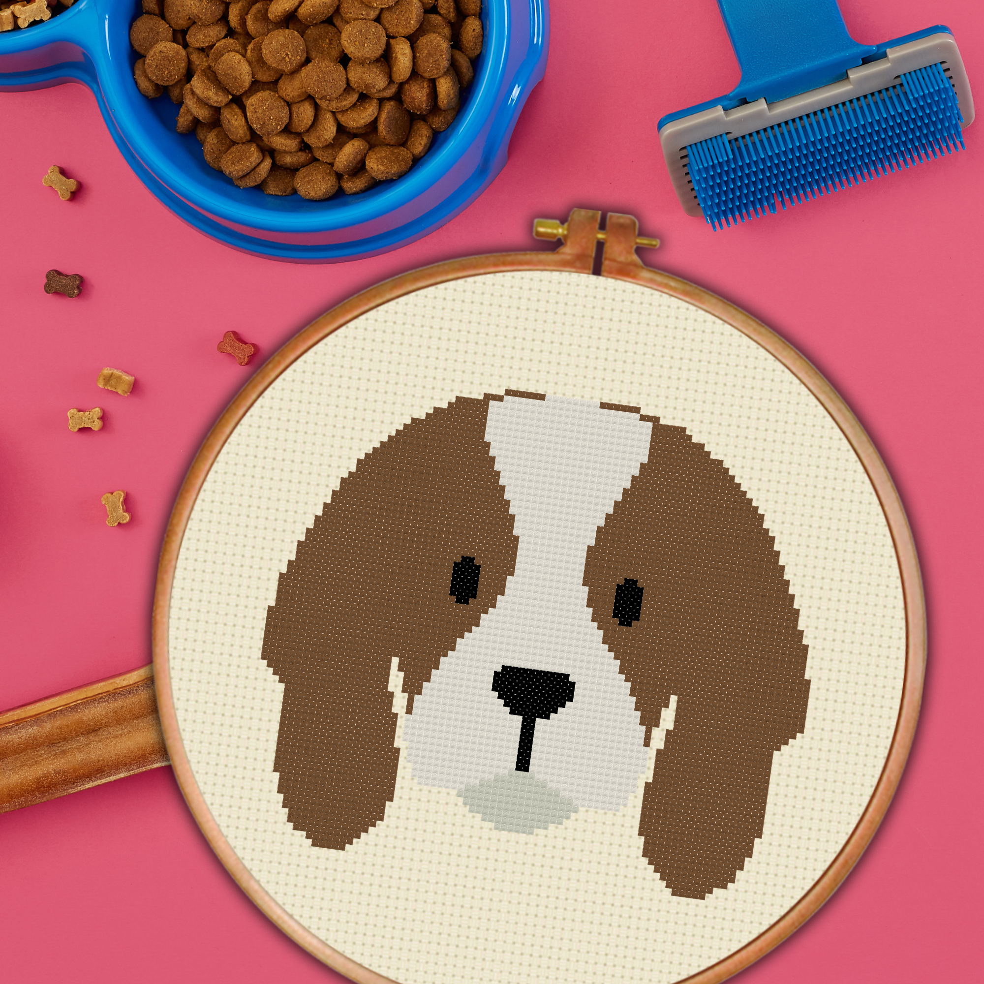 English Springer Spaniel Cross Stitch Pattern