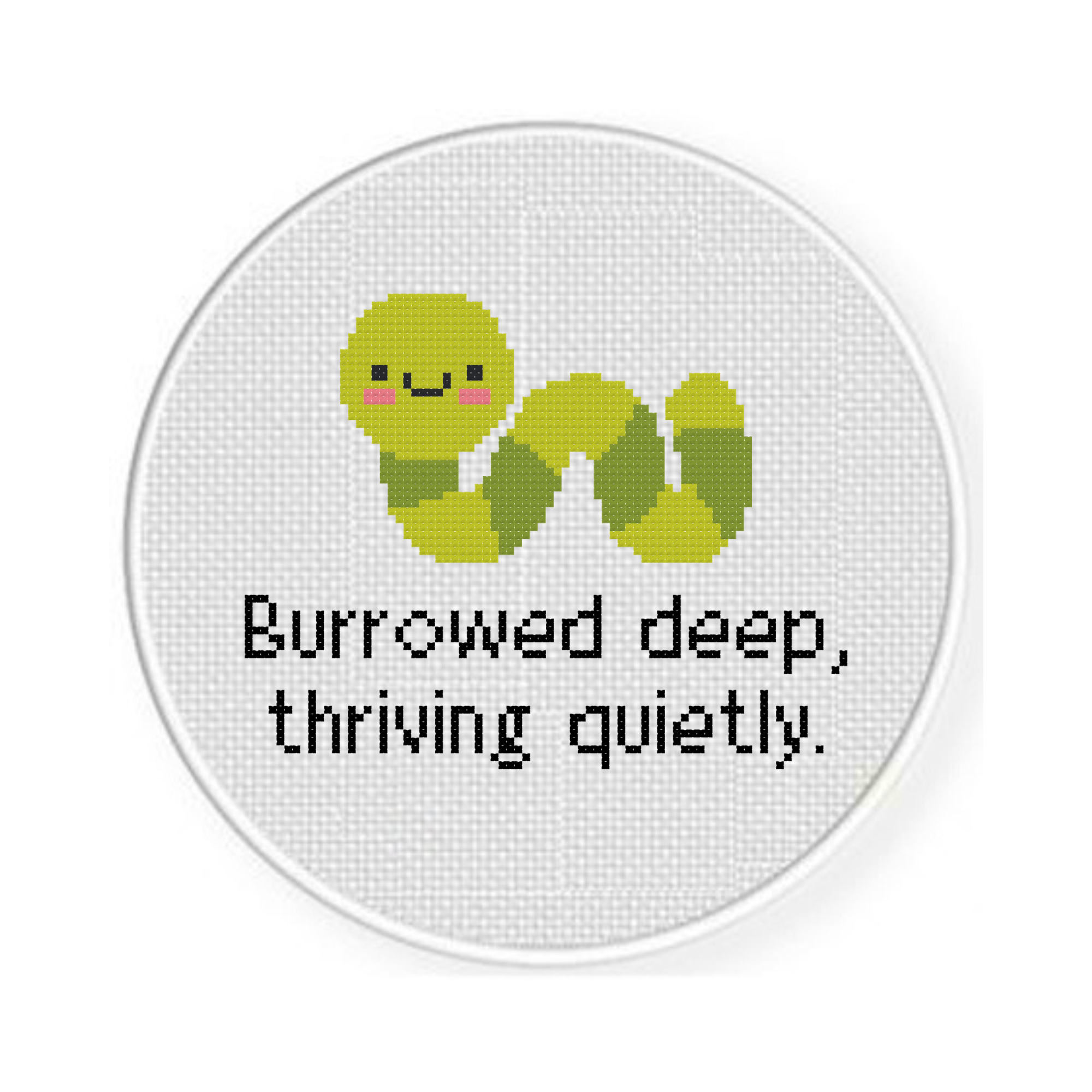 Burrowed Deep, Thriving Quietly Cross Stitch Pattern - Image 2