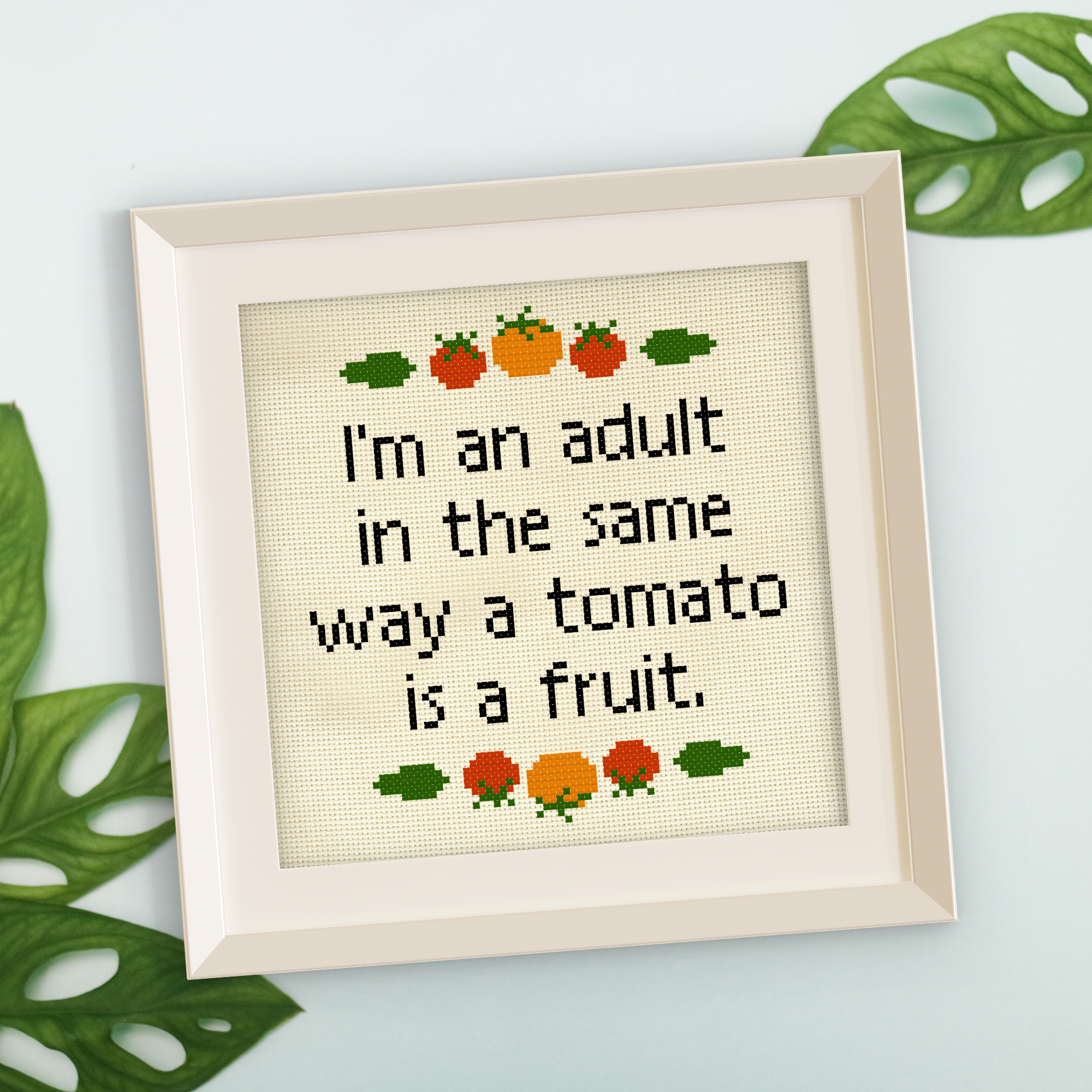 I'm An Adult Cross Stitch Pattern