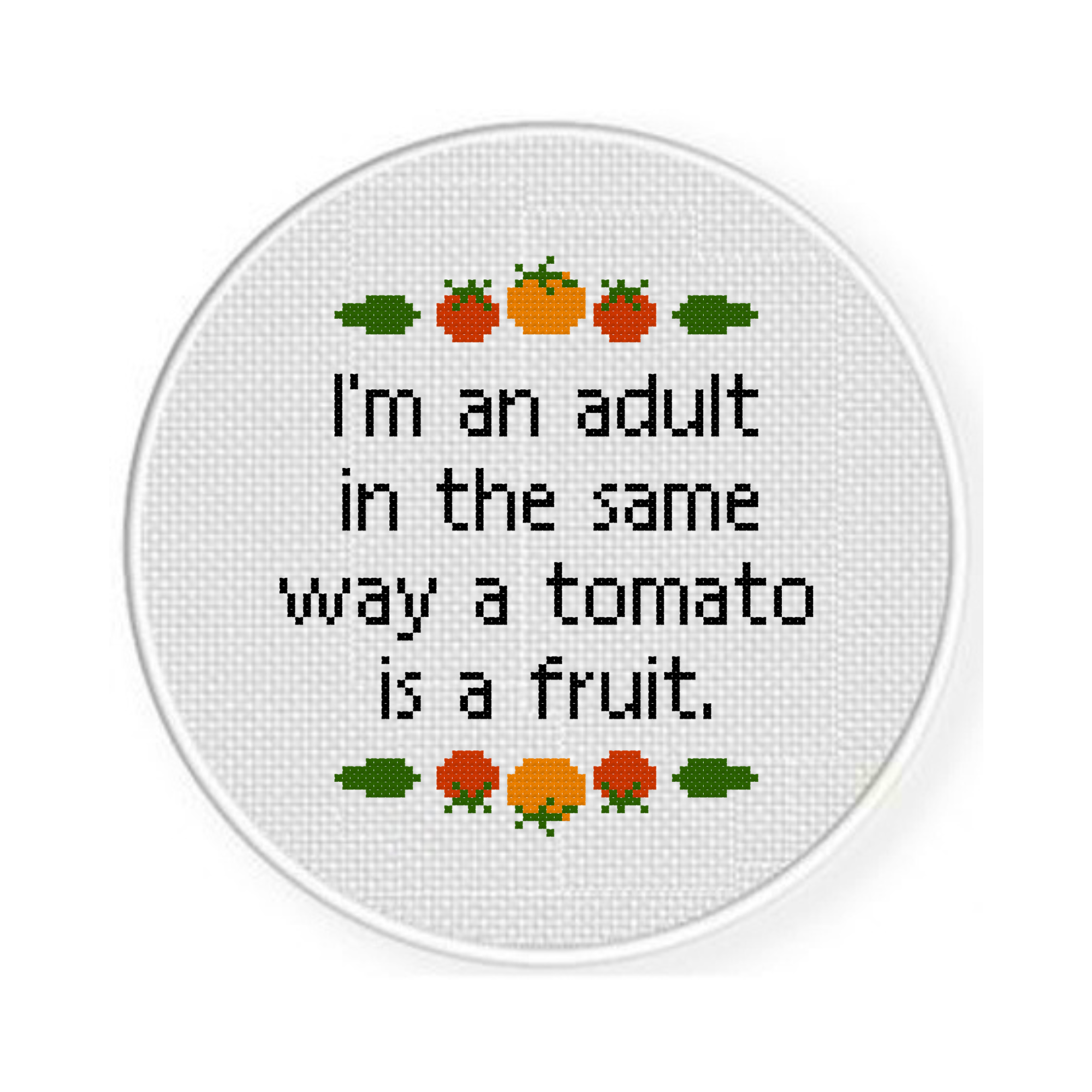 I'm An Adult Cross Stitch Pattern - Image 2
