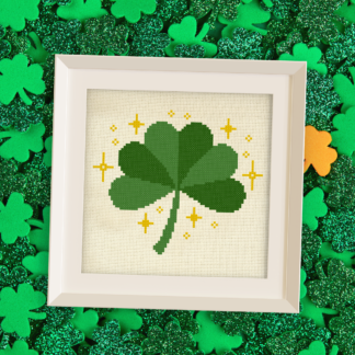 Lucky Clover Cross Stitch Pattern
