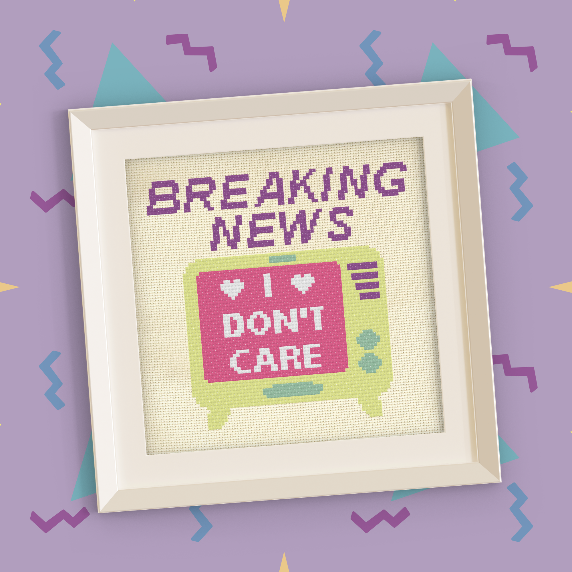 Breaking News Cross Stitch Pattern