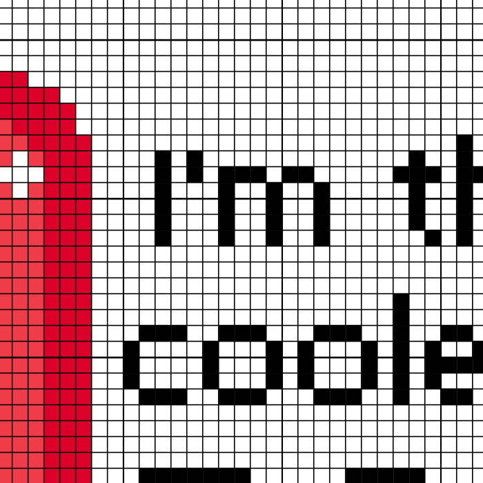 I'm The Coolest Pop Pop Cross Stitch Pattern - Image 3