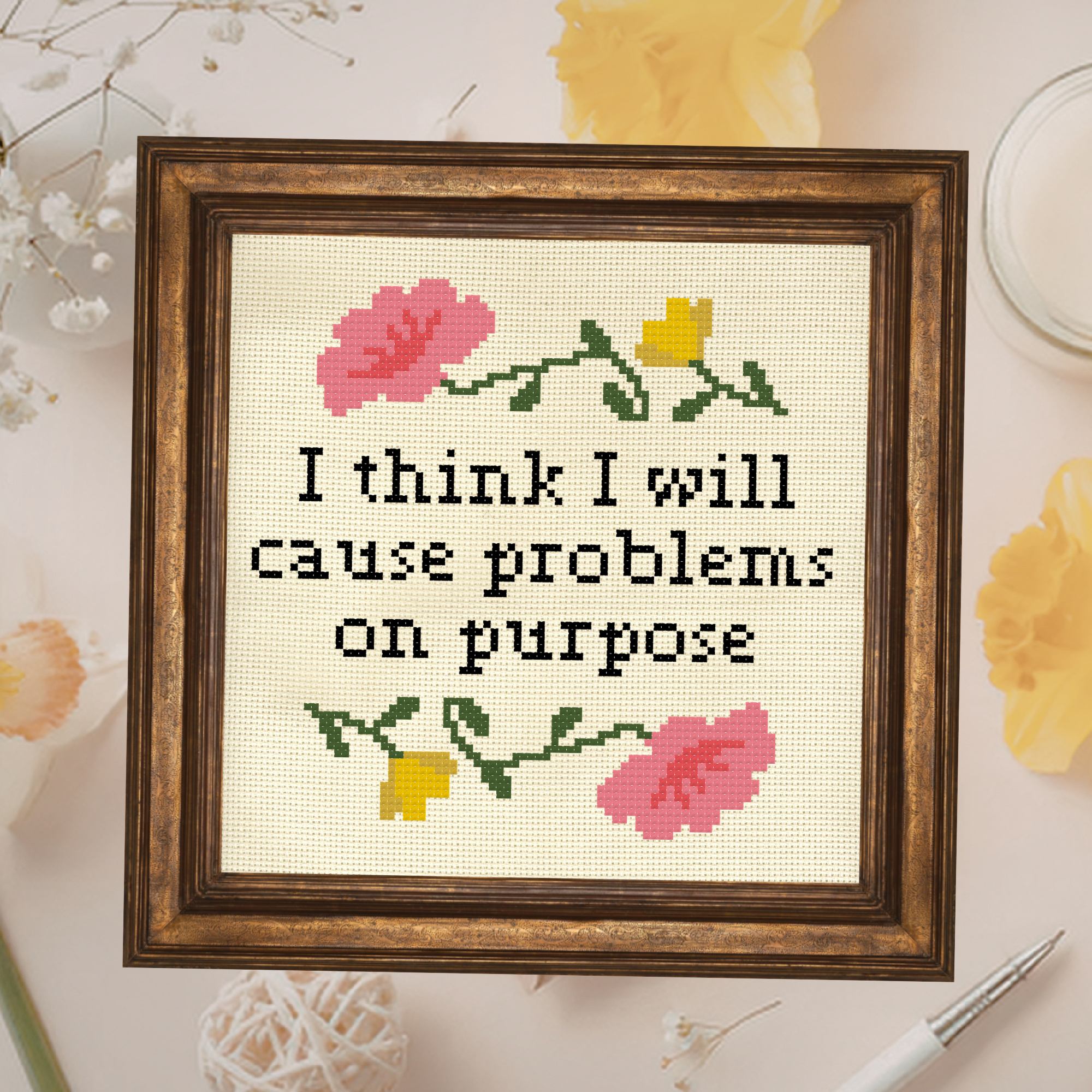 Problems On Purpose Cross Stitch Pattern