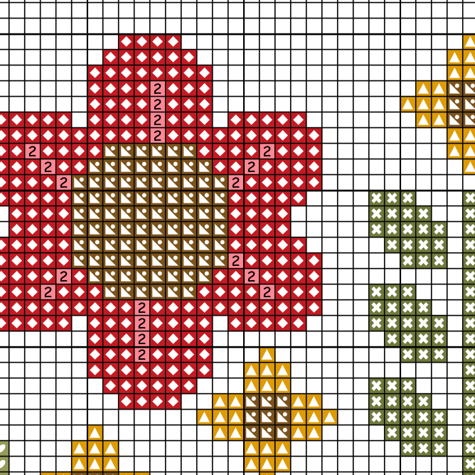 Folksy Bird Cross Stitch Pattern - Image 3