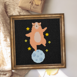 Above The Moon Cross Stitch Pattern