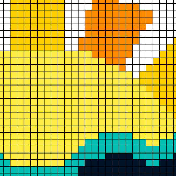 Heart Sun Cross Stitch Pattern - Image 3