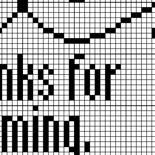Thanks For Coming Cross Stitch Pattern - Image 4