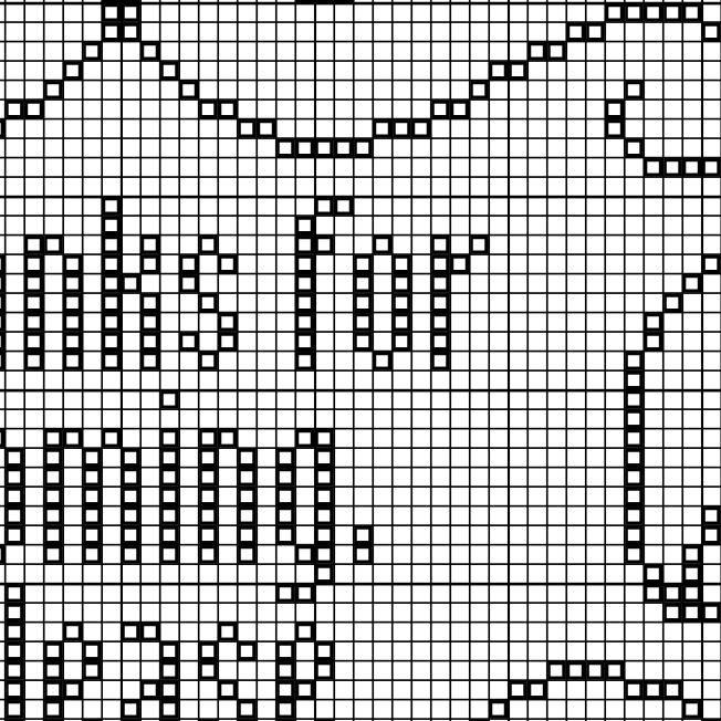 Thanks For Coming Cross Stitch Pattern - Image 3