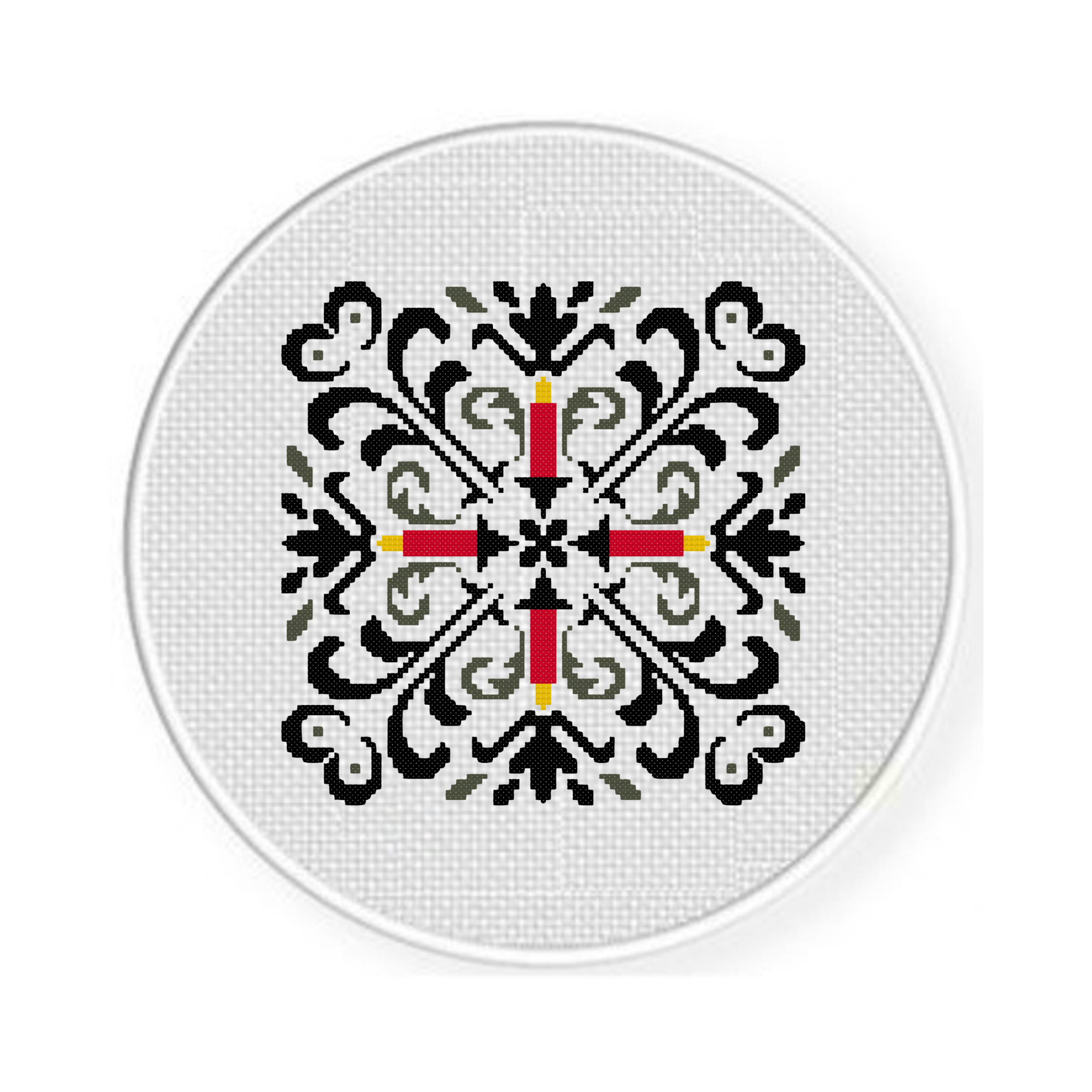 Candle Block Deco Cross Stitch Pattern - Image 2