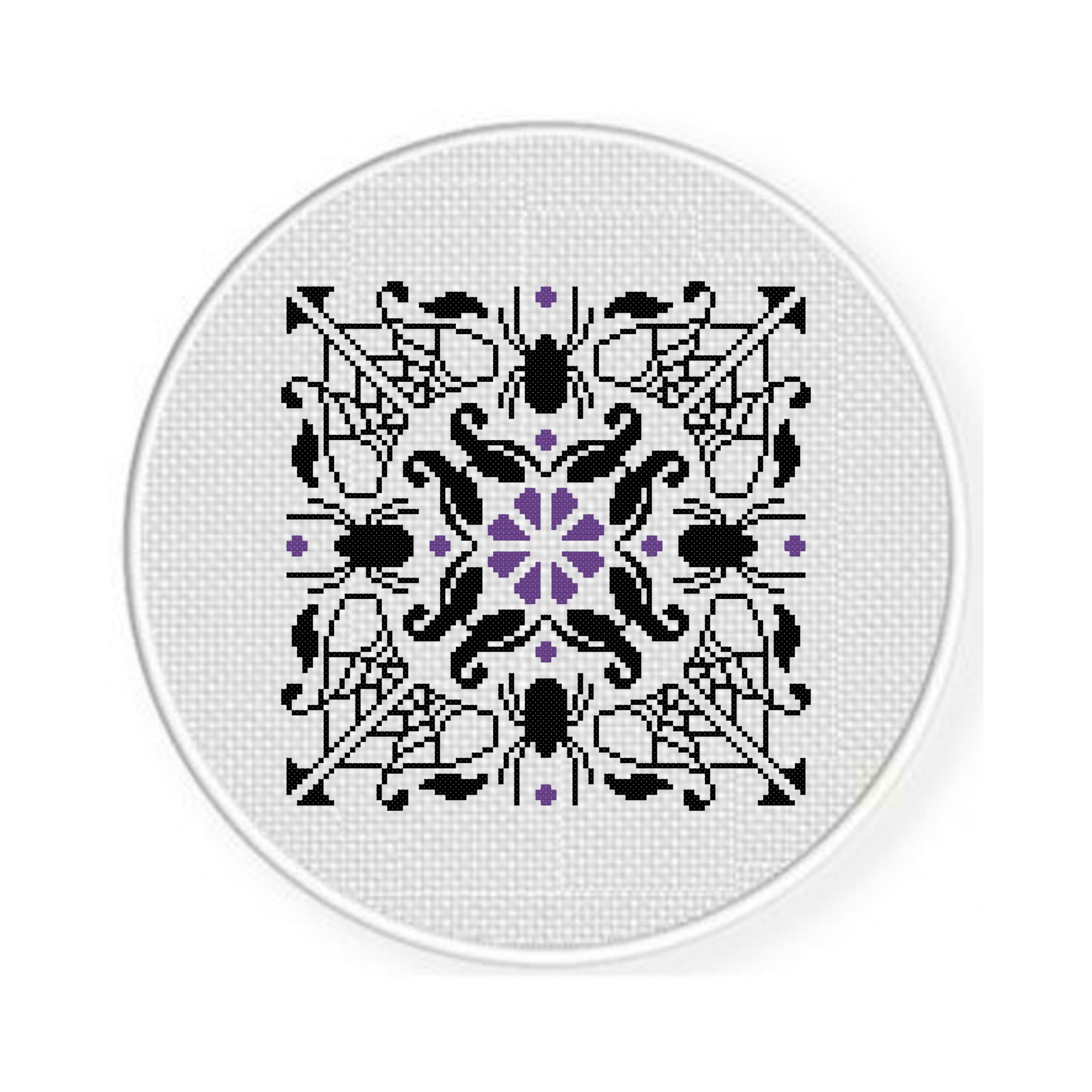 Spider Block Deco Cross Stitch Pattern - Image 2