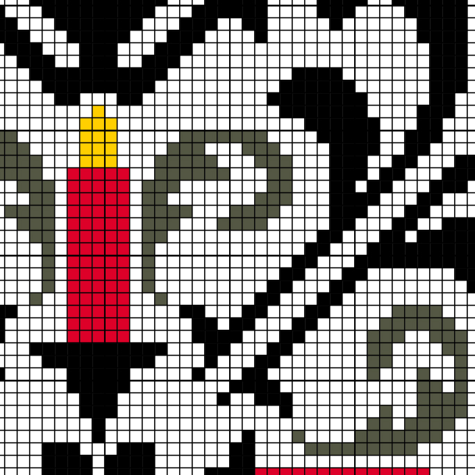 Candle Block Deco Cross Stitch Pattern - Image 4