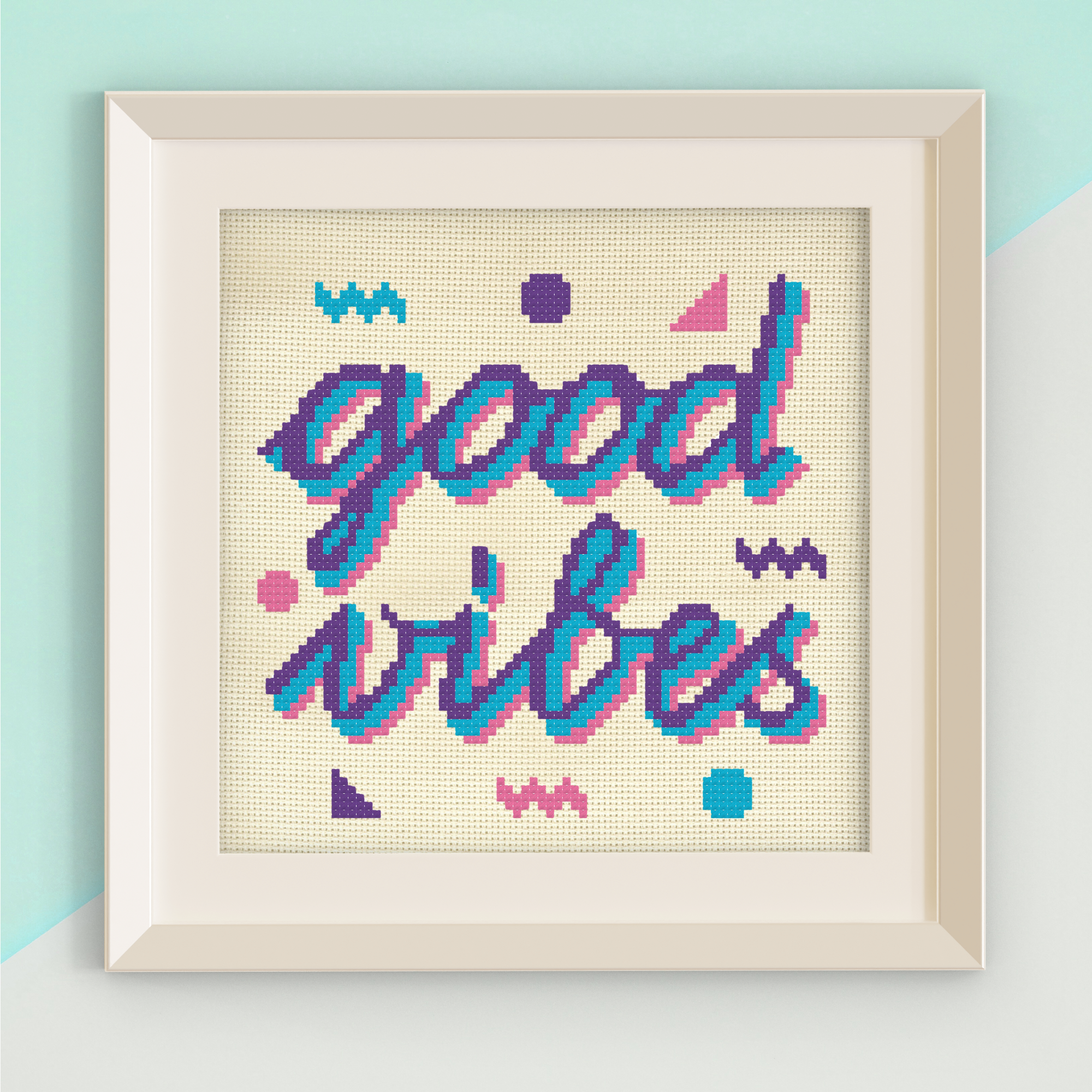 Good Vibes Cross Stitch Pattern
