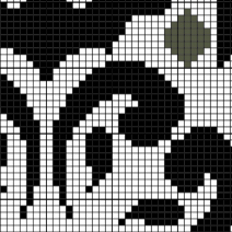 Spook Bat Tile Cross Stitch Pattern - Image 2