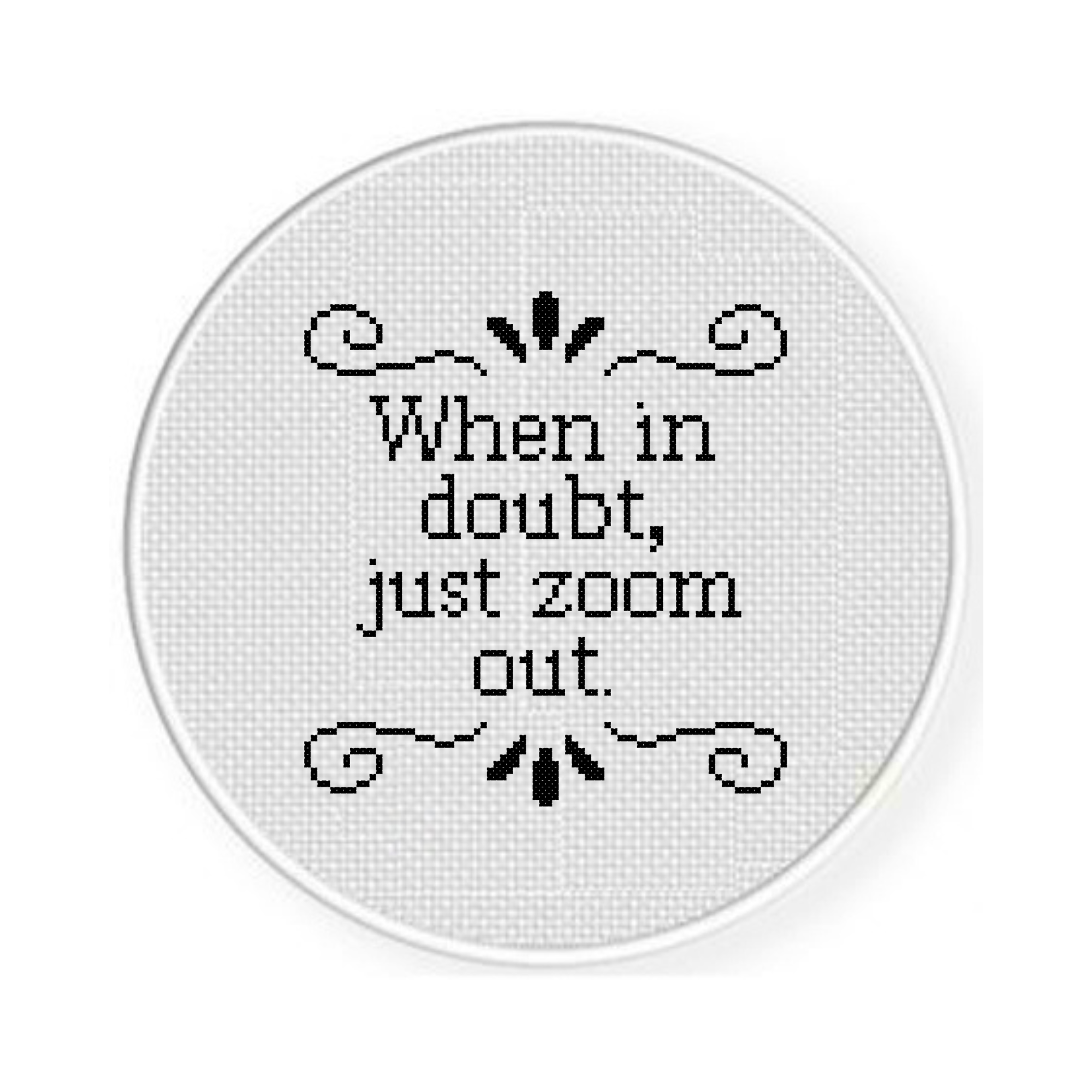 When In Doubt Cross Stitch Pattern - Image 2
