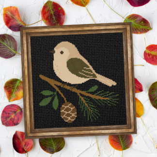 Woodland Bird Cross Stitch Pattern
